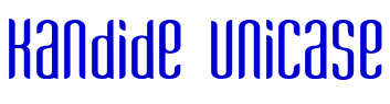 Kandide Unicase шрифт